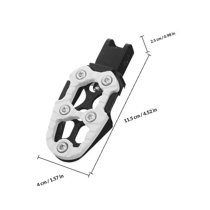 Universal Folding Motorcycle Foot Pegs Aluminum Non Slip Rear Footrest Pedals - Image 3