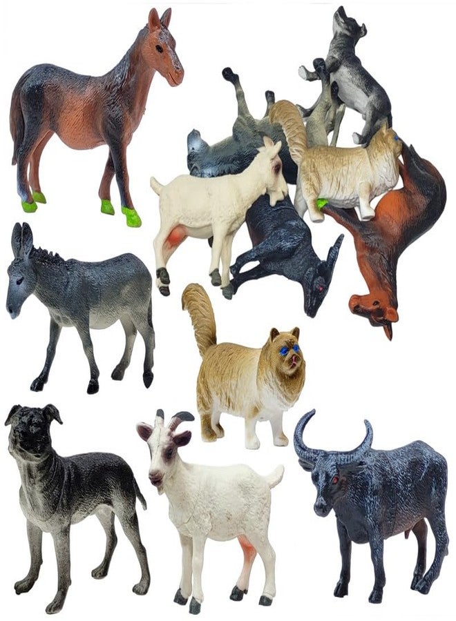 BABRO - 6 Pcs Animal Figure Toy Set for Kids, Farm Animal Playsets, Educational Toy Set for Kids - Image 1