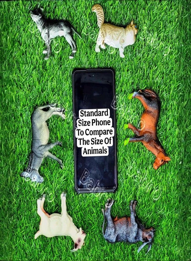 BABRO - 6 Pcs Animal Figure Toy Set for Kids, Farm Animal Playsets, Educational Toy Set for Kids - Image 3