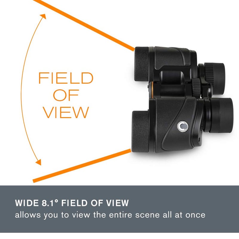Celestron Celestron – Ultima 8x32 Binoculars – Waterproof & Fogproof – Porro Prism Binoculars for Adults – Fully Multi-Coated Optics and BaK–4 Prisms – Protective Rubber Armoring  - Image 4