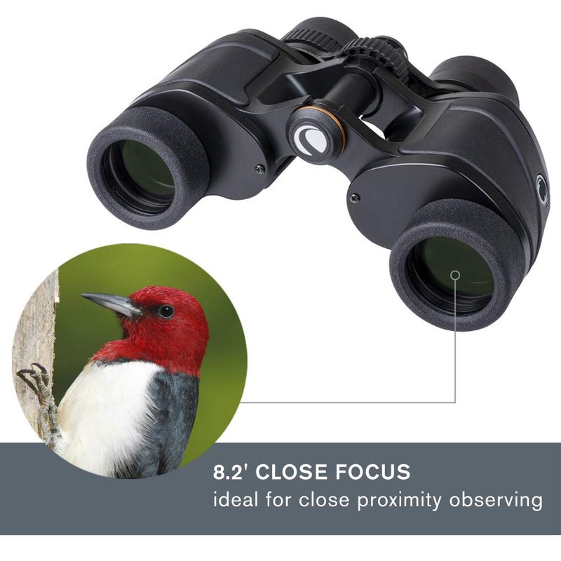Celestron Celestron – Ultima 8x32 Binoculars – Waterproof & Fogproof – Porro Prism Binoculars for Adults – Fully Multi-Coated Optics and BaK–4 Prisms – Protective Rubber Armoring  - Image 5