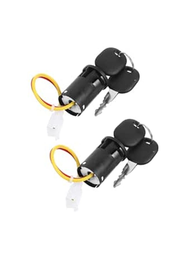 YZ 2pcs Electric Car Ignition Switch Power Activation Key Red Black For Ride On Accessories Quick Start Reliable Durable All Weather - Image 1