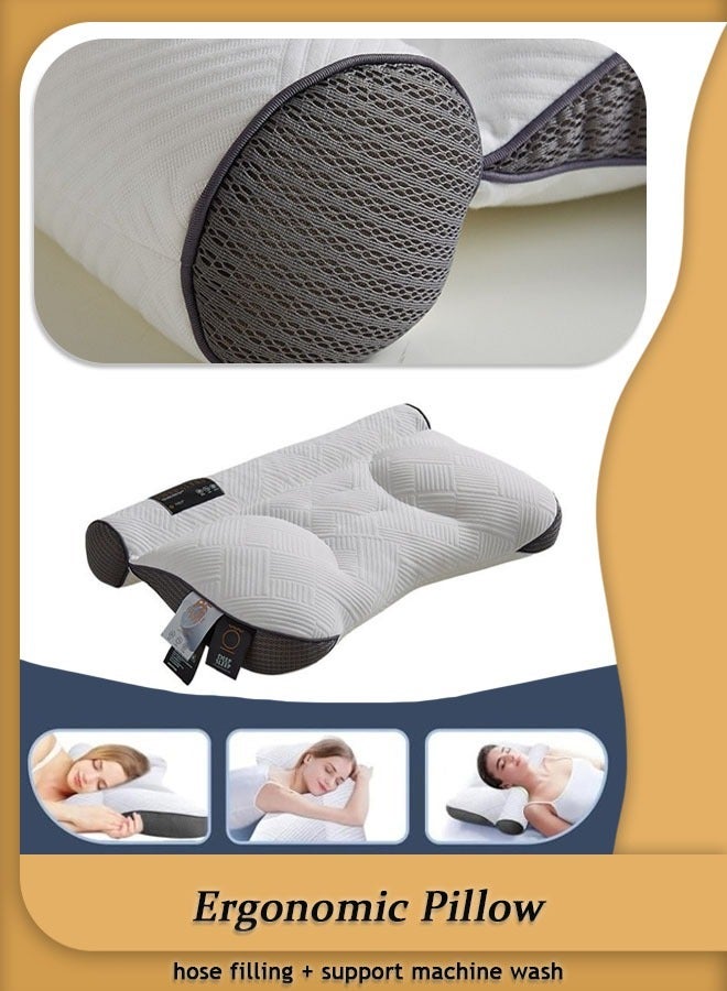Ergonomic Pillow for Neck and Shoulder Pain, Neck Pillow Orthopedic Correction Repair Traction Contour Pillow Side Sleeper Pillow, Neck Pillow for Sleeping, Cervical Spine Assist Sleep Bed Pillow (G - Image 1