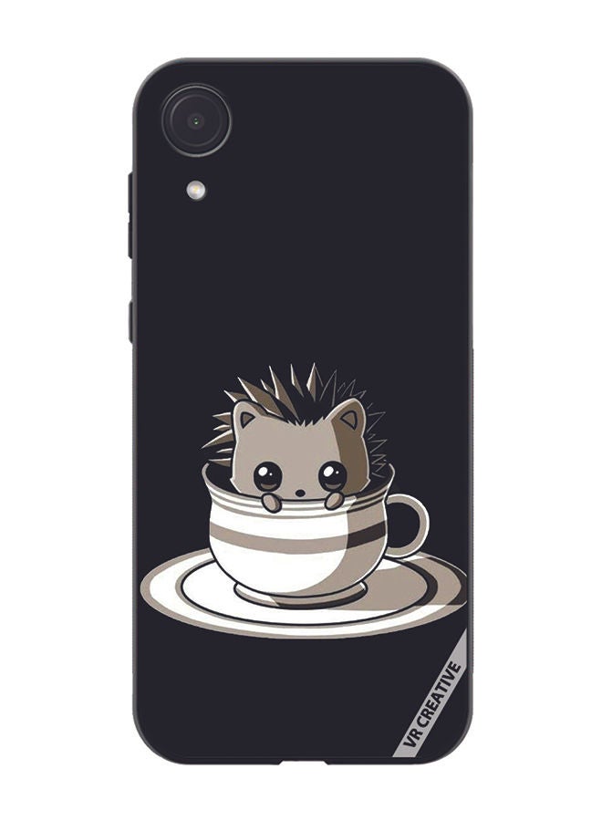 VR CREATIVE Protective Case Cover For Samsung Galaxy A03 Core Cat In A Cup Design Multicolour - Image 1