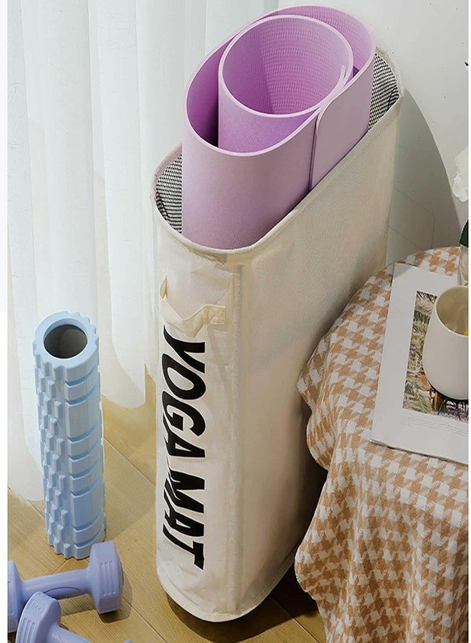 Onprix Yoga Mat Storage Basket Home, Gym Equipment Storage Yoga Mats, Women Men Workout Equipment Organization with Handle, Foldable Oxford Cloth Dirty Clothes Large Capacity Household - Multi - Image 3