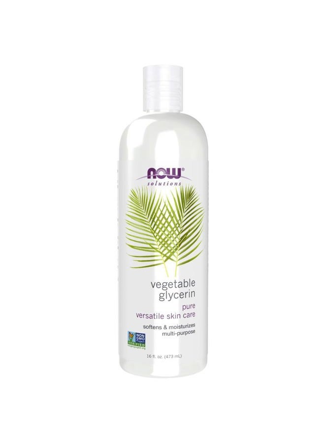 now Solutions, Vegetable Glycerin, 100% Pure, Versatile Skin Care, Softening and Moisturizing, 16-Ounce - Image 1