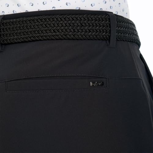 Greg Norman Men’s Stretch Flat Front Lightweight Short - 4-Way Stretch Fabric (Black,34) - Image 4