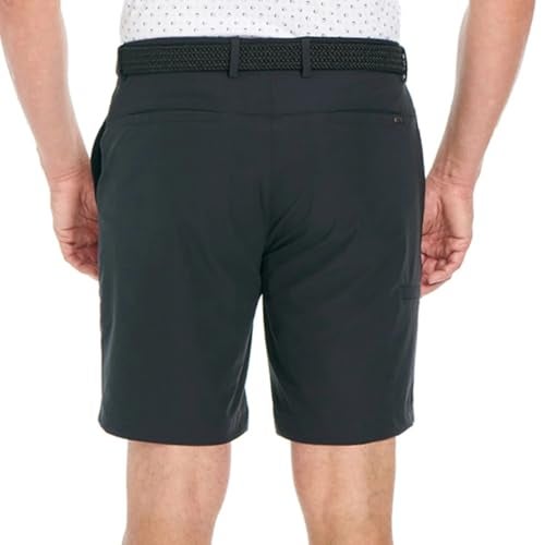 Greg Norman Men’s Stretch Flat Front Lightweight Short - 4-Way Stretch Fabric (Black,34) - Image 3