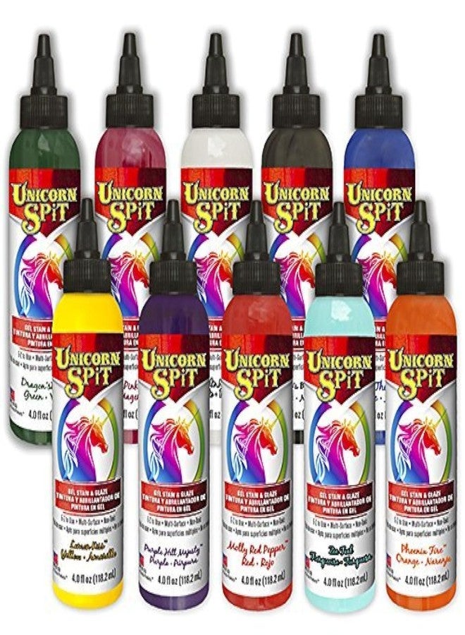 Unicorn Spit Gel Stain and Glaze in One, 4 Ounce Each - 10 Paint Collection - Image 1