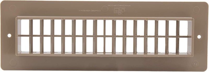 RecPro RV Floor Register | RV Stationary Vent Cover | 2-1/4" x 10-1/8" Insert | Undampered Duct (Beige) - Image 4