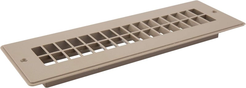RecPro RV Floor Register | RV Stationary Vent Cover | 2-1/4" x 10-1/8" Insert | Undampered Duct (Beige) - Image 1