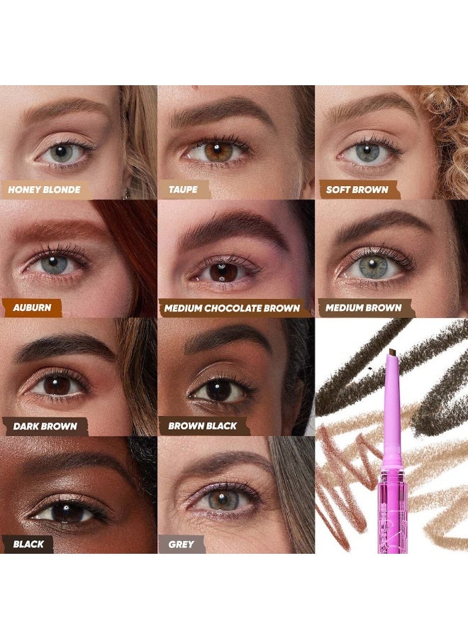 Kosas Brow Bob Dual Action Eyebrow Pencil _Black Brown - Black Brown Hydro - Image 2