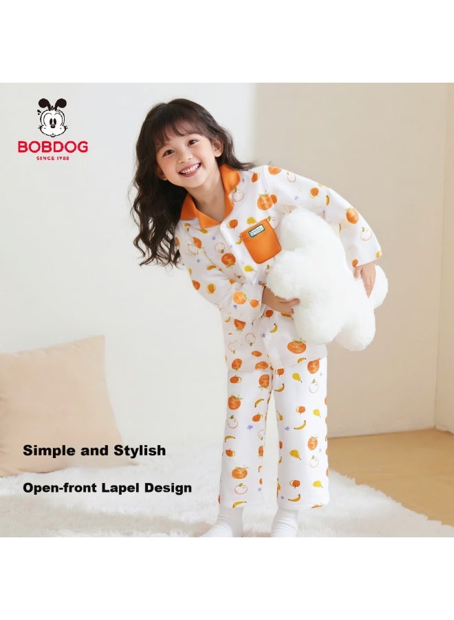 Bobdog Kids Homewear Set Boys Girls Casual Cotton Loose Pajamas Sleepwear Autumn Clothes - Image 3
