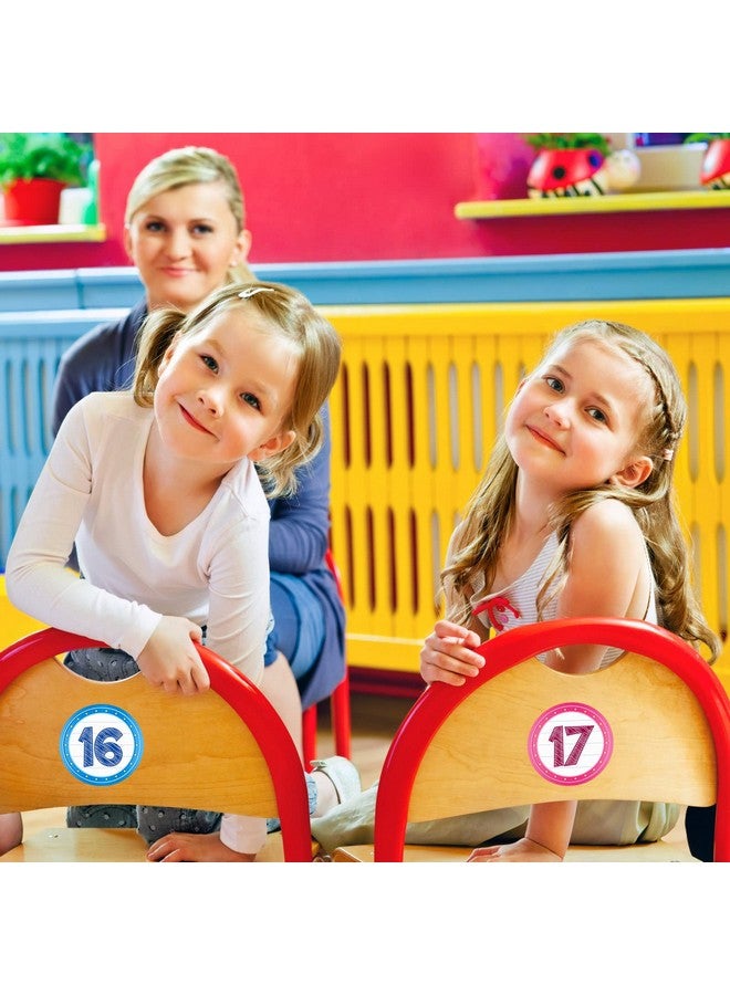 FaCraft 36Pcs Colorful Number Spot Markers Stickers Line Up Spots For Classroom Floor Classroom Lineup Stickers Number Spot Stickers Markers For Teacher Kindergarten Preschool Elementary Classroom - Image 3