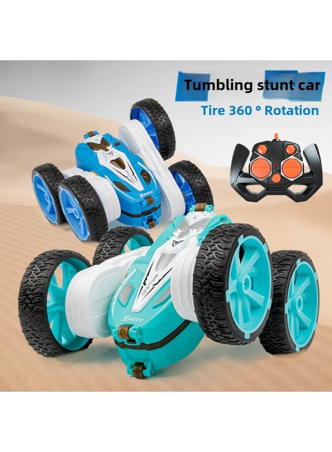 Hot Sale 2.4G Double-sided Stunt Remote Control Car Children's Electric Off-road Rolling Rotating Four-wheel Drive Toy Car Wholesale-Color: 2.4G Rolling Stunt Car * Charging Edition-Proportion:Chinese Color Box  - Image 2