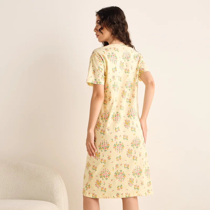 Splash FAV Floral Print Night Dress