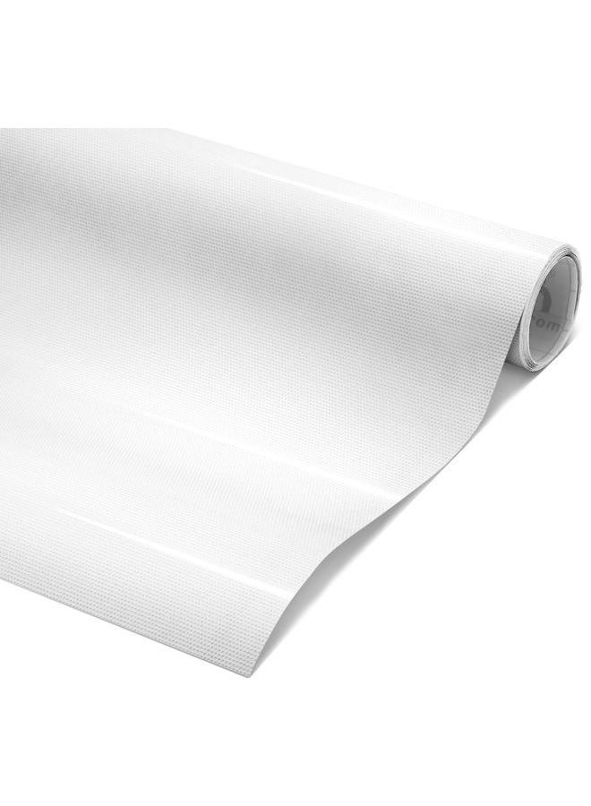 VViViD DECO65 Perforated White Permanent Adhesive Craft 12 Inches x 4 Feet Vinyl Roll for Cricut, Silhouette & Cameo Including Free 12 Inches x 12 Inches Transfer Paper Sheet - Image 1