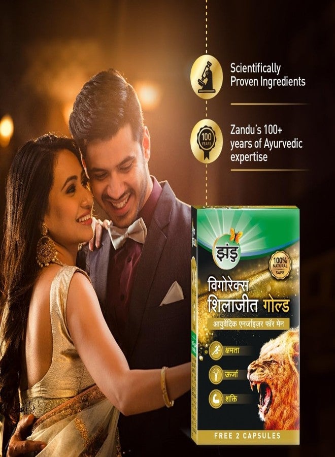 Zandu Vigorex Shilajit Gold - 12 Capsules - Image 5