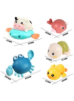 Bath Toy,Cute Animal Clockwork Bathtub Swimming Pool Toy,Baby Bath Toys for Toddlers 1-3, Boys & Girls Water Bath Toy Set,5 Pack - pzsku/ZBD09DC66D6E04E7CB9CBZ/45/_/1732499043/33e5465f-3bf9-4d79-95ca-ce99c3a03661