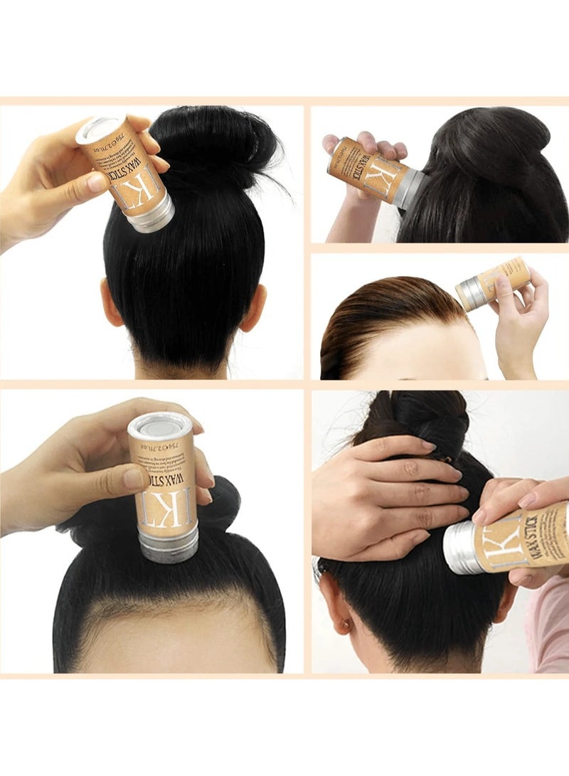 IKT 3 Pcs Hair Wax Stick (75g x 3) – Long-Lasting Hair Pomade Stick for Men & Women, Styling, Smoothing, Anti-Frizz, Flyaway & Edge Control, Perfect for Hair & Wigs - Image 3