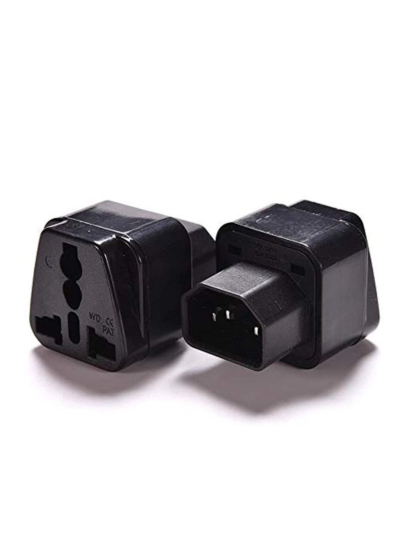 Ups C14 To Universal Female Socket Power Adapter Ac Plug - Image 1