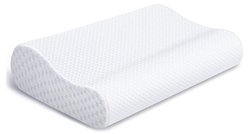 ELTRAZONE Ergonomic Cervical Orthopedic Sleep Neck Pillow for Neck Shoulder Pain, Side Sleeper Neck Contour Support Memory Foam - Image 1