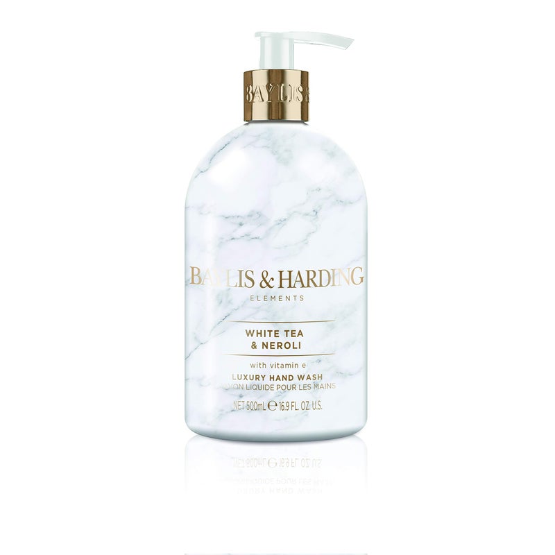 Baylis & Harding صابون يد سائل بايليس وهاردينغ مع موزع، عناصر، شاي أبيض ونيرولي، 16.9 أونصة/500 مل (عبوة 3) - Image 2