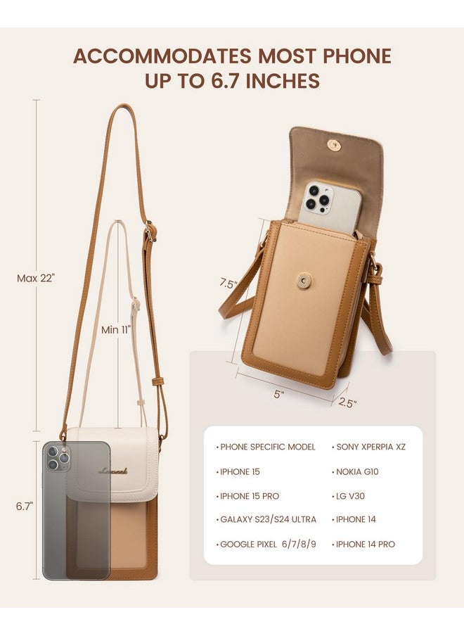 Lovevook Small Crossbody Bags For Women, Leather Phone Bag With Cross Body Strap Mini Purse Wallet With Card Slots  - Image 5