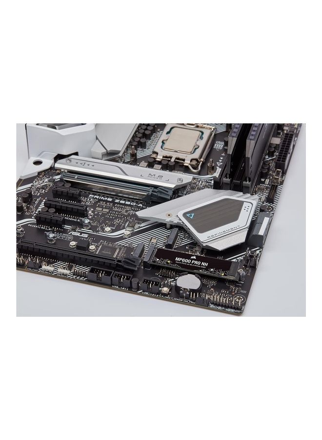 كورسير MP600 PRO NH PCIe Gen4 x4 NVMe M.2 SSD – 3D TLC NAND – M.2 2280 – متوافق مع التخزين المباشر – سرعة قراءة/كتابة متسلسلة تصل إلى 7000 ميجابايت/ثانية و5700 ميجابايت/ثانية – بدون مبدد حراري – CSSD-F2000GBMP600PNH 2 تيرابايت - Image 3
