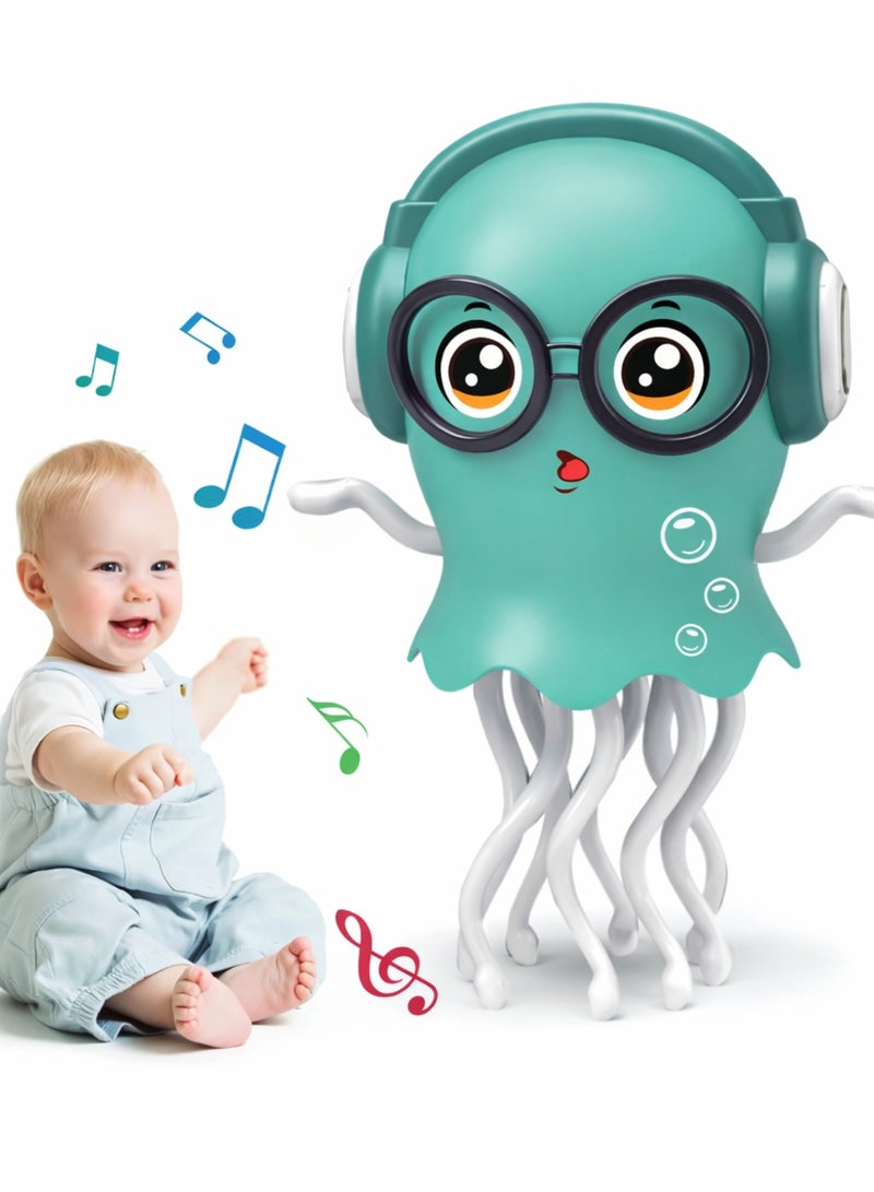 F.A.M.S Musical Tummy Time Baby Toy – Sensory Crawling Toy with Music & Moving Tentacles, BPA-Free ABS, Early Learning Development Toy for Infants - Image 1