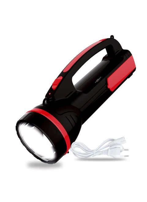 Pick Ur Needs 2 in 1 Long Range Search Torch Light with Table Desk LED Lantern with Dual Power Full Battery Backup REd