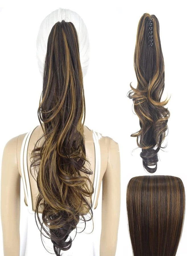 برافراجيا وصلات شعر ذيل حصان للنساء من برافراجيا، بطول 16 بوصة، بتقطيع متدرج، بخصلات شعر بنية مجعدة (4h27 ذيل حصان بتقطيع متدرج) مناسبة للحفلات/الهالوين/الكريسماس - Image 3