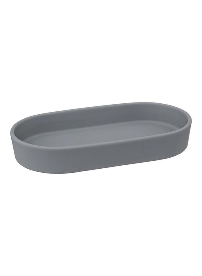 Five Simply Smart Sturdy High Quality Ceramics Soap Dish Grey 174881H