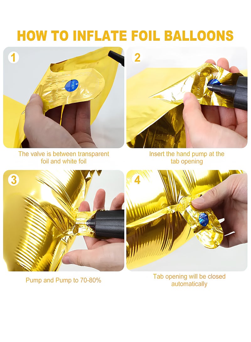 PARTY FUN 32" Foil Letter Balloon Letter O  Golden  - Image 2