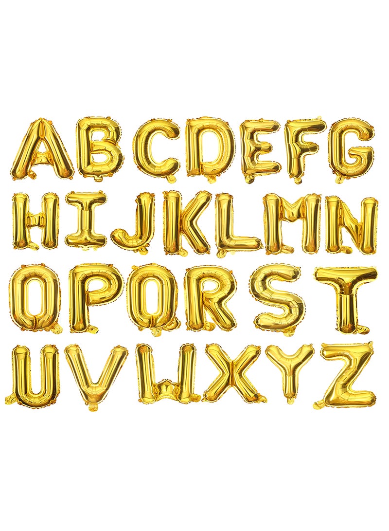 PARTY FUN 32" Foil Letter Balloon Letter O  Golden  - Image 3