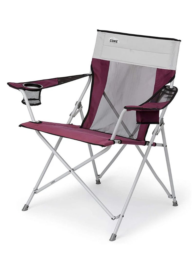 core equipment CORE Tension Chair-Red/Silver - Image 1