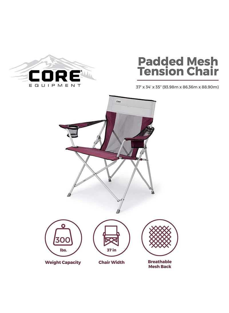 core equipment CORE Tension Chair-Red/Silver - Image 4