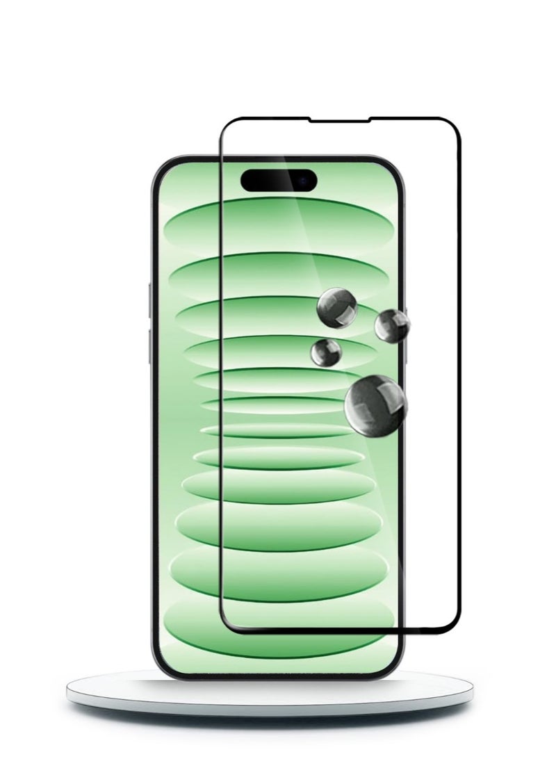 Techie حماية شاشة زجاجية مقساة عالية الدقة كاملة التغطية لجهاز آيفون 16 بلس - Image 2