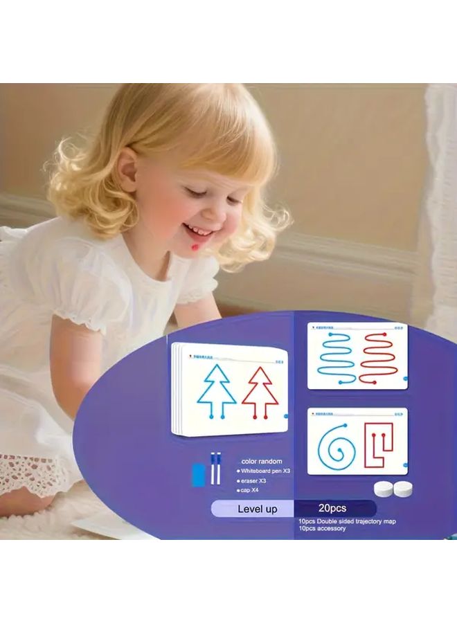 Level Up 20 قطعة ألعاب تطور العقل الأيمن والأيسر ألعاب بازل تعليمية - Image 1