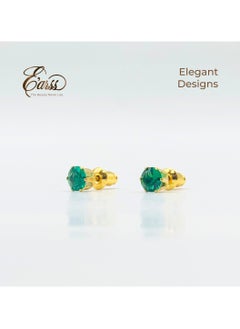 Emerald May Birth Stone Stud | Stainless Steel | 18K Gold Plated - pzsku/ZBD0AD101FBC00C75548EZ/45/_/1734776383/09a17fdc-5e4f-4427-8979-a0950c6d30a1