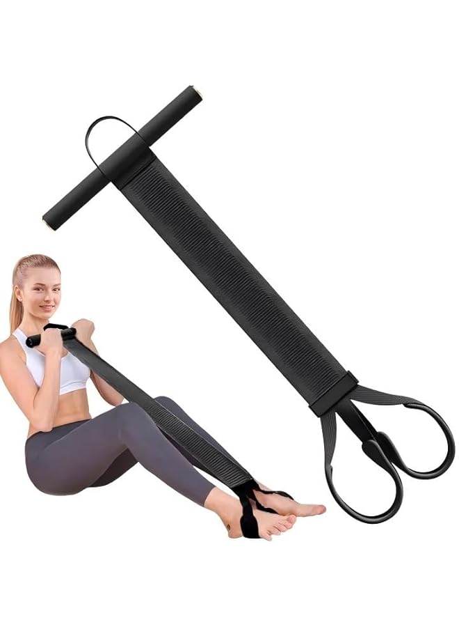 Abdominal Resistance Bands, Sports Bands with Anti-Slip Handles and Foot Pedals, Durable Muscle Strength Training Tubes for Home Gym, Yoga, Full Body Workout, Sit-Ups, Fitness Equipment