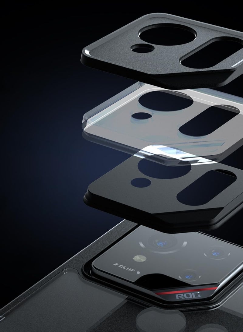 عام غطاء شفاف متوافق مع أسوس آر أو جي فون 9 برو/آر أو جي فون 9 - غطاء رفيع جدًا مضاد للسقوط مع وسائد هوائية، غطاء خلفي شفاف مقاوم للاصفرار - Image 3