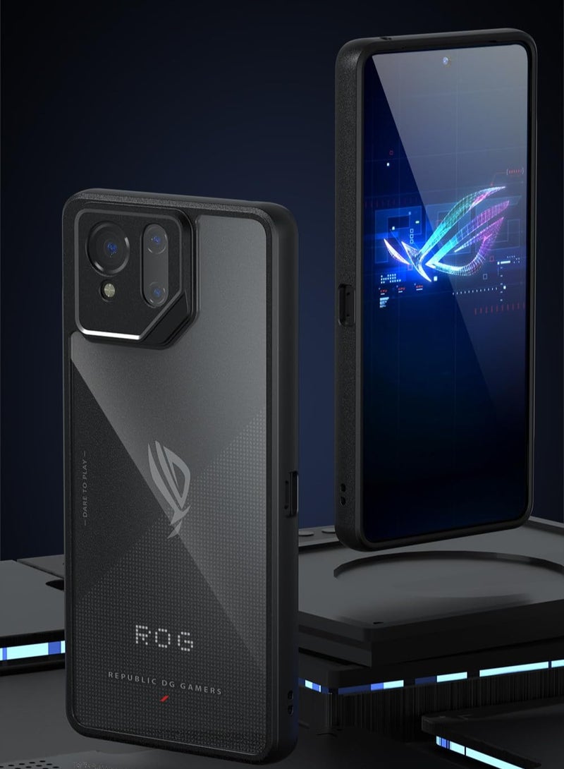 عام غطاء شفاف متوافق مع أسوس آر أو جي فون 9 برو/آر أو جي فون 9 - غطاء رفيع جدًا مضاد للسقوط مع وسائد هوائية، غطاء خلفي شفاف مقاوم للاصفرار - Image 2