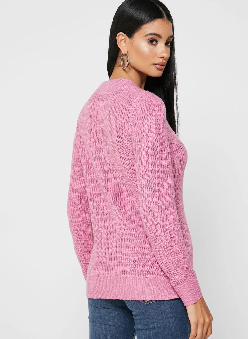 VERO MODA Ribbed Crew Neck Sweater