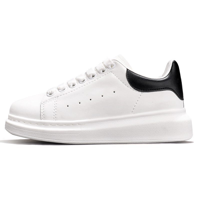 Bumley. Kun White Shoes Men'S And Women'S Shoes Thick Sole Heightened Milo Board Shoes Spring Shoes For Men And Women - Image 3