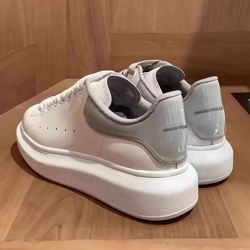 Bumley. Kun White Shoes Men'S And Women'S Shoes Thick Sole Heightened Milo Board Shoes Spring Shoes For Men And Women - Image 1