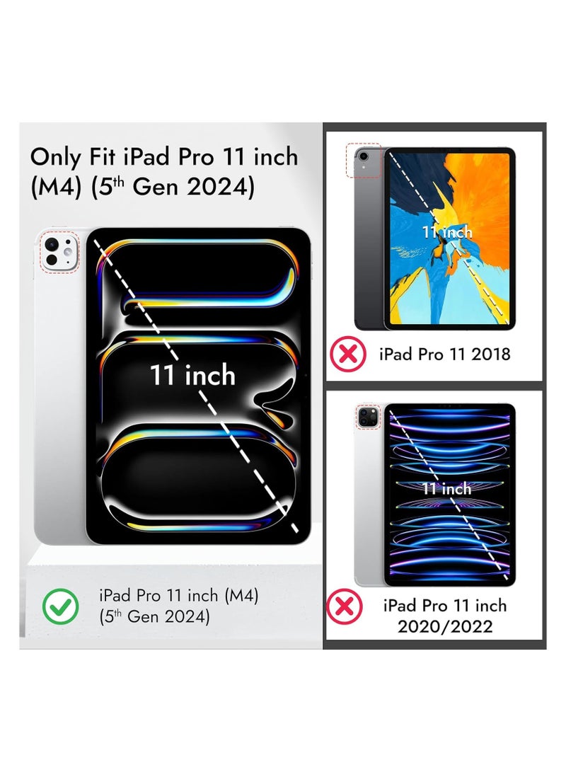 زجاج مقسى لجهاز iPad Pro 11 2024، [A2836، A2837، A3006]، زجاج صلابة 9H، طبقة زجاجية حماية كاملة، مضاد للخدش، سهل التركيب، خالٍ من الفقاعات متوافق مع iPad Pro 11 بوصة M4 2024 - Image 5