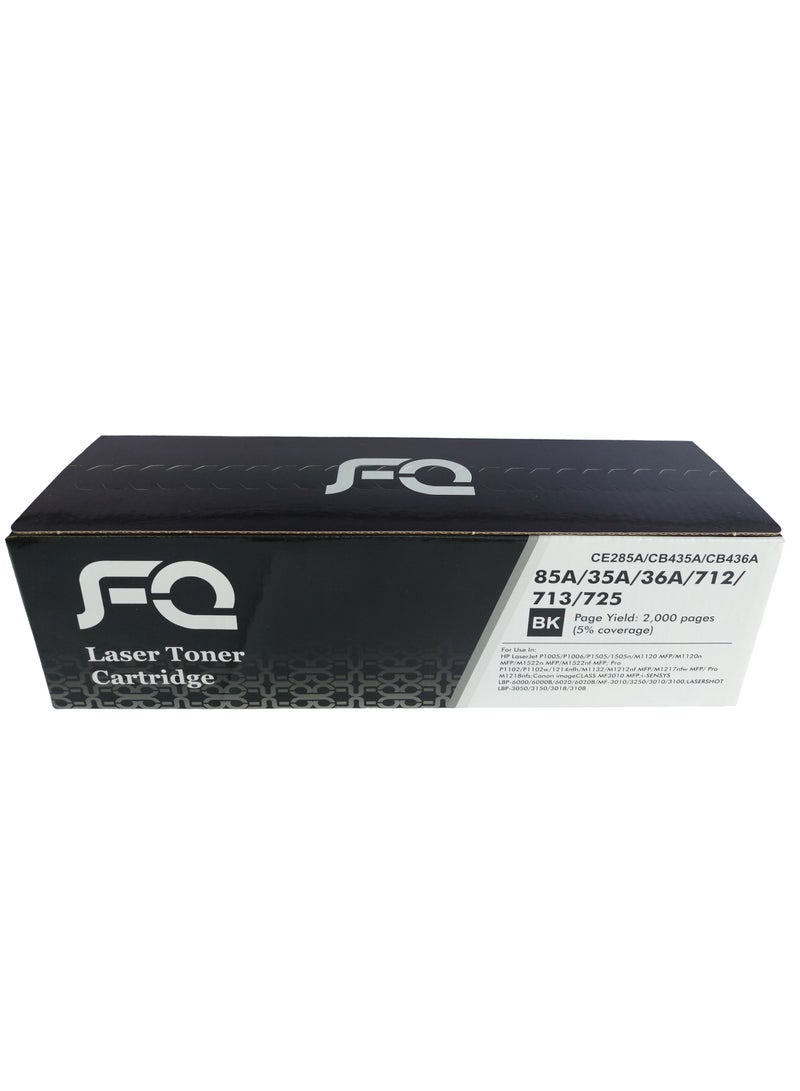 FQ Toner Cartridge Compatible with HP LaserJet P1006 P1102 P1102W P1109W M1212nf M1217nfw and Canon ImageClass LBP6000 LBP6030W MF3010 Black for Home Office Daily Use - Image 2