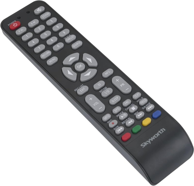 Replaced Remote Control Applicable for Skyworth Smart LED TV 32E36 24E66A 24E58A 32E66A 42E66A 50E58 32E57 42E38 39E36 40E360,Compatible with Coocaa 32W4 Series Smart LED TV
