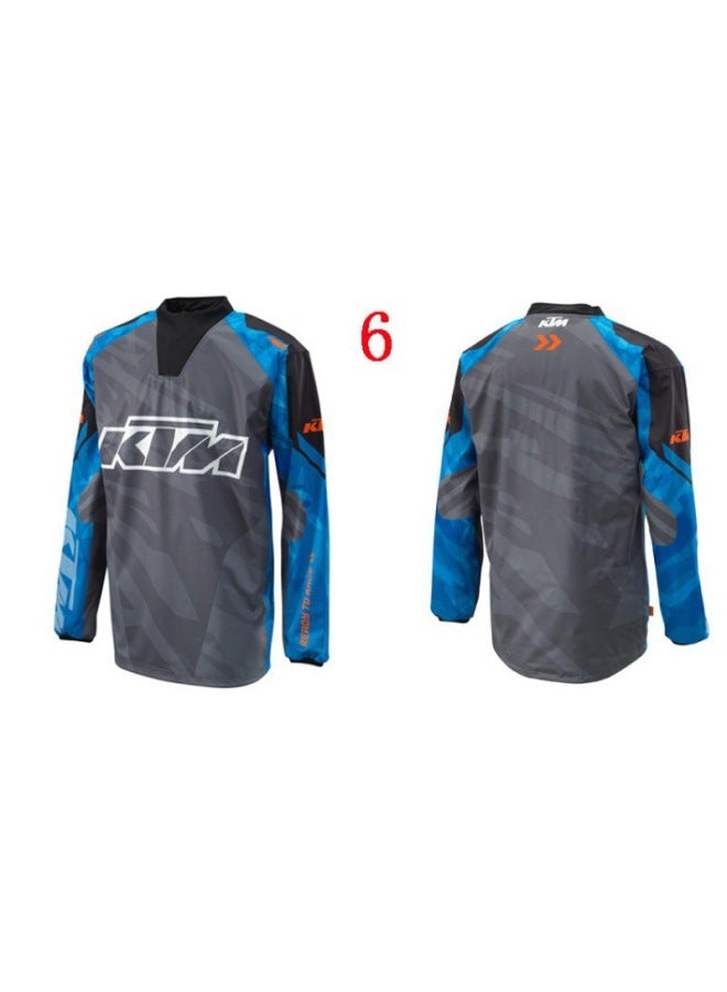 Ktm Downhill Mountain Bike Cycling Clothing Top Men's Long-sleeved Summer Off-road Motorcycle Clothing Quick-drying T-shirt